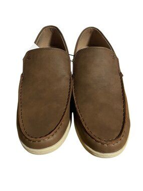 Izod Seapoint Loafers Mens 10.5 M Tan Slip On Shoes Business Casual Everyday